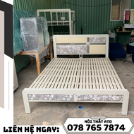GIƯỜNG SẮT HỘP 4X8 1M 1M2 1M4 1M6 1M8x2M - MÀU TRẮNG - CAO CẤP - GIAO HÀNG LẮP RÁP NHANH TPHCM BÌNH 