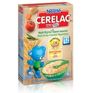 nestle cerelac dengan susu (multi bijirin dan sayur sayuran) 250g