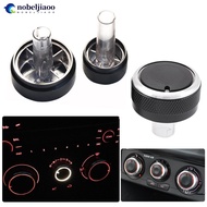 NOBELJIAOO 3Pcs Air Conditioning Heat Control Switch Knob AC Knob for Volkswagen VW GOLF 4 MK4 Golf 