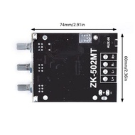 [Shipping From Bangkok] ZK-502MT/ZK-HT21 2.1-channel Stereo Bluetooth 5.0 Digital Power Amplifier Module TPA3116/TDA7498E 2*50W 160WX2+220W AUX Digital Power Amplifier Board Speaker Home Music Wireless Module Audio High and Low Pitch Subwoofer