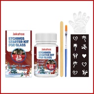 Glass Etching Cream Glassware Etching Kit for Permanent Patterns Long-Lasting Craft Materials for Ho