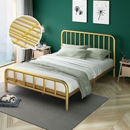 Bed Frame with Headboard and Footboard Stainless Steel bed Single bed  Double Bed  Iron Bed Frame