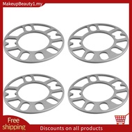 4Pcs Aluminum Wheel Spacers Shims Plate Auto Wheel Spacers 5mm Stud for 4X100 4X114.3 5X100 5X108 5X