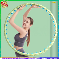 Piero ฮูล่าฮูปถอดได้ ฮูล่าฮูปลดพุง ลดน้ำหนัก แบบปุ่มนวดแม่เหล็ก ลดไขมันแบบx2 สีเหลือง-ดำ Removab