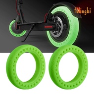 (fulingbi)Electric Scooter Tire Non-Inflatable Shock-Absorbing 8.5 Inches Solid Luminous Tire Scooter Accessories for Xiaomi M365 Electric Scooter