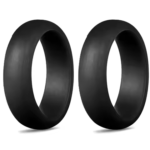 5.7mm Popular for Men Women Silicone Cool Rings Silicone Wedding Ring Environmental Outdoor Sports R