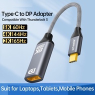 Ecily 8K Loại C để dp Cáp nối USB C để Bộ chuyển đổi DISPLAYPORT 4K DP 1.4 Adapter cho Oculus Rift S