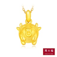 CHOW TAI FOOK 999 Pure Gold Pendant - Dang-Dang  Zodiac (Ox)