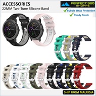 Accessories - 22mm Two-Tone FR 265 Venu 2 3 Silicone Strap Band Bezel Case Screen Protector USB Cabl