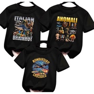 3 PCS BLACK BOYS' T-SHIRTS WITH VIRAL ANOMALI PICTURES Tshirt Budak Lelaki Baju Budak Lelaki