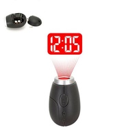 Color Available Tiny Mini Creative Digital Clock LCD Projector Projection Clock With Key Ring