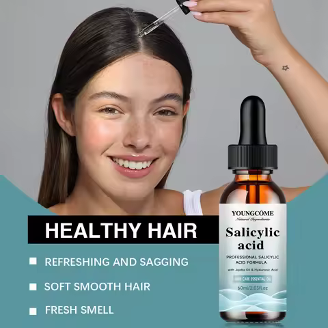 Salicylic Acid Hair Shampoo Magical Repair Damage Frizzy Soft Smooth Shiny Hair Deep Clean Moisturiz