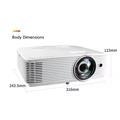 Optoma GT1080H Short Throw Projector 1080P HD Home Theater Office Meeting 3D Bright 3800 Lumens DLP 