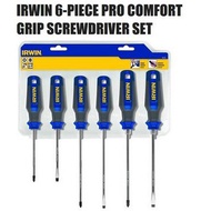 Irwin 1864830 6 Pcs Slotted & Phillips Pro Comfort Screwdriver Sets