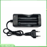 Gil 18650 Dual Charging Battery Charger With Cable Flashlight Dual Slot Smart Lithium Battery Charger Adapter