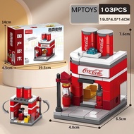 mainan balok susun pertokoan terbaru cre street view city block brick toko puzzle 3d pertokoan diora