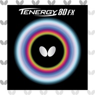 Butterfly Tenergy 80 FX Table Tennis Rubber - Available in Black and Red