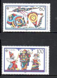 【流動郵幣世界】德國1989年歐洲郵票-兒童遊戲