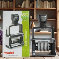 Trodat Text Date Stamp Heavy-Duty Library Reading Room 10-Digit Adjustable Flip-Up Stamp, Shipped