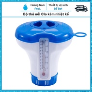 Pool chlorine floating set with thermometer, pool chlorine floating set