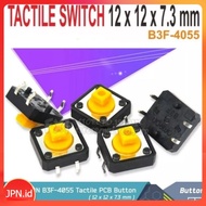 Omron 12x12x7.3 Push Button Switch B3F-4055 Flashlight Switch - JPN