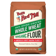 行貨 美國Bob's Red Mill有機全麥麵粉 2.27kg #8029874 ORGANIC WHOLE WHEAT FLOUR 100% STONE GROUND#新舊包裝隨機發貨