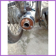✢ ✆ ☸ muffler tip /stock pipe tip stainless  tmx125/155 alpha, barako175/bajaj100/125