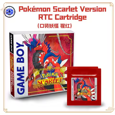 GBC RTC Pokémon Clock Game Card , Cubic Crystal , Gold 97 Reset Edition ,Scarlet,Prism,GBC Pokémon S