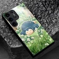 snorlax pokemon 09 design Phone Case Glass for Samsung Galaxy S20 S21 S22 S23 S24 S25 Ultra Plus S23