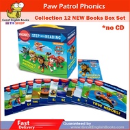 (In Stock)  พร้อมส่ง หนังสือหัดอ่านภาษาอังกฤษเล่มเล็ก Paw Patrol Phonics (PAW Patrol) (Step into Reading) Paperback 12 books