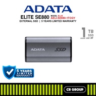 ADATA Elite SE880 Portable External SSD - 1TB/2TB/4TB (5Yrs Warranty)