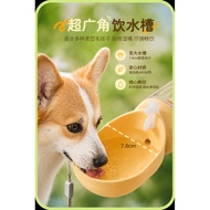 2-in-1 Portable Pet Water Bottle & Food Bowl, Leak-Proof Dog Water Cup with Built-in Food Container,