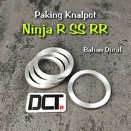 Ninja R SS RR ZX 150 Exhaust Gasket Solid Aluminum Material Ninja R SS RR ZX 150 Exhaust Gasket Ekzo
