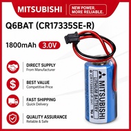 Mitsubishi Q6BAT CR17335SE-R 3V 1800mAh PLC CNC Backup Lithium Battery for Q Series PLC
