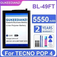 5550Mah Good Low-Temperature Performance Mobile Phone Battery Environmentally Friendly For Tecno Pop