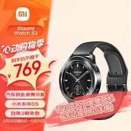 小米（MI）Xiaomi Watch S3 黑色 47mm 支持小米汽车SU7钥匙 便携可靠 澎湃OS 全天血氧监测 智能运动手表