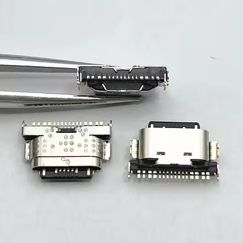 5-100pcs Type C USB For Vivo S12 Y32 Y33s Y55s Y74s Y76s Y77 iqoo U5 USB Charging Connector Charge P