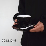 Big Promotion Black Ceramic Coffee Cup Set espresso Cup espresso Small Cup Latte Cup Latte Cup Ameri
