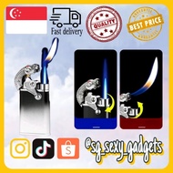 [LOCAL SELLER] Dragon Double Flame Lighter High fuel tank/cigarette lighter/cigar lighter/candle lig