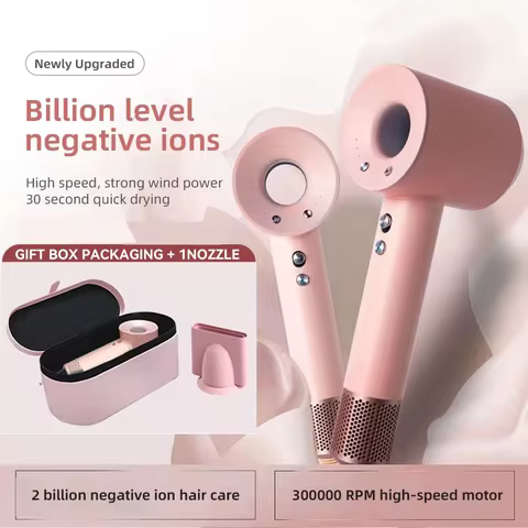 Professional Leafless Hair Dryer Strong Power Blow Hair Dryer Quick Dry Travel Home Hair Styler Nega