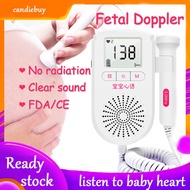 【Free gel】Portable Pregnant Ultrasonic Fetal Doppler Prenatal Heart Rate Monitor LCD Ultrasound Baby