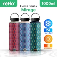 Reflo Thermos Insulated 1000ml Tumbler Water Bottle BPA Free Tumbler Botol Tahan Sejuk Panas Mirage
