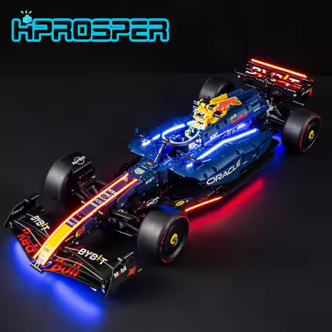 HPROSPER 5V LED Light (No Model) For LEGO 42206 Technic Oracle Red Bull Racing RB20 F1 Car Decorativ