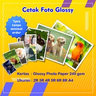 Various Glossy Photo Paper Printing Size 2R 3R 4R 5R 6R 8R A4