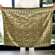 SAMPIN SONGKET TENUN EXCLUSIVE BLACK GOLD BLACK SILVER
