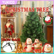 4FT/5FT/6FT/7FT/8FT Christmas Tree Christmas Decoration Indoor Outdoor Artificial Plant PVC Home Festival Party Simulation Xmas Tree Decor Supplies