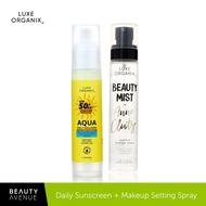 Luxe Organix X Anclutz Beautymist + Luxe Organix Aqua Daily Sunscreen 50mL Bundle