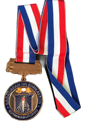 100PCS PER ORDER. DEPED MEDALS KAGAWARAN 6CM BRONZE