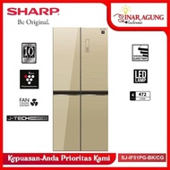 SHARP KULKAS SIDE BY SIDE 472 LITER SJ-IF51PG-CG SJ IF51PG CG - RESMI