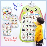 Victoky Baby Learning Audio Wall Chart Kids Early Education Learning Toy ABC Learning Poster Educati